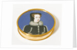 Gold oval snuff box by Unknown