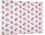Printed fabric with tiny little sprigs of flowers by Unknown