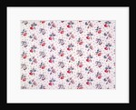 Printed fabric with tiny little sprigs of flowers by Unknown