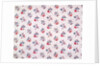 Printed fabric with tiny little sprigs of flowers by Unknown