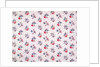 Printed fabric with tiny little sprigs of flowers by Unknown