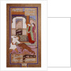 Khurstan and the lion by Riza Abbasi