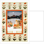 Lovers on a Lakeside Terrace. India, c.1750 by Unknown