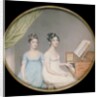 Miss Harriet & Miss Elizabeth Binney by John Smart. England, 1806. by John Smart