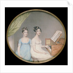 Miss Harriet & Miss Elizabeth Binney by John Smart. England, 1806. by John Smart