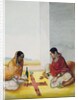 Two women playing Pachisi by Unknown