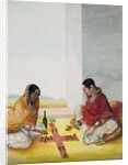 Two women playing Pachisi by Unknown