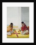 Two women playing Pachisi by Unknown