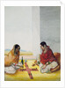 Two women playing Pachisi by Unknown