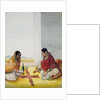 Two women playing Pachisi by Unknown