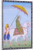 Ranjit Singh on horseback. Punjab, Pakistan, mid-19th century by Unknown
