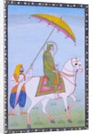 Ranjit Singh on horseback. Punjab, Pakistan, mid-19th century by Unknown
