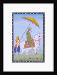 Ranjit Singh on horseback. Punjab, Pakistan, mid-19th century by Unknown