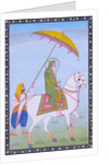 Ranjit Singh on horseback. Punjab, Pakistan, mid-19th century by Unknown