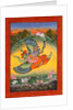 Vishnu and Lakshmi riding the bird Garuda by Unknown