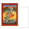 Vishnu and Lakshmi riding the bird Garuda by Unknown
