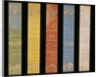 Five strips of patterned oriental paper by Unknown
