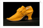 One of a pair of shoes. Norwich, England, c.1720-39 by Unknown