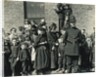 The Crowd Waiting to See a Policeman's Funeral by Unknown