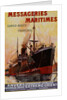Messageries Maritimes advertising french cargo boats by Unknown
