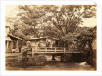 Bridge at the entrance to the town of Onica by Felice Beato