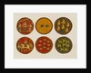 Six playing cards from a set of 121. Kurnaul, India, 19th century by Unknown