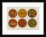 Six playing cards from a set of 121. Kurnaul, India, 19th century by Unknown