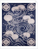 Futon cover with chrysanthemums and waves by Anonymous