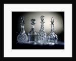 Glass decanters by Unknown