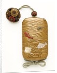 Inro depicting fish and sea creatures by Kakosai