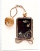Inro depicting birds in flight over the sea by Shibayama