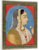 A lady holding a flower. Mughal, India, 18th century by Unknown