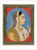 A lady holding a flower. Mughal, India, 18th century by Unknown