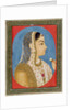 A lady holding a flower. Mughal, India, 18th century by Unknown
