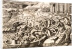 Helen Carried Off by the Trojan Warriors, attributed to Marcantonio Raimondi by Marcantonio Raimondi