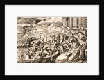 Helen Carried Off by the Trojan Warriors, attributed to Marcantonio Raimondi by Marcantonio Raimondi