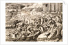 Helen Carried Off by the Trojan Warriors, attributed to Marcantonio Raimondi by Marcantonio Raimondi