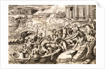Helen Carried Off by the Trojan Warriors, attributed to Marcantonio Raimondi by Marcantonio Raimondi