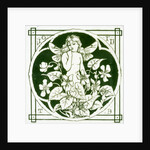 Winged nymph and violets by C. O. Murray