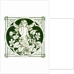 Winged nymph and violets by C. O. Murray