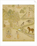 Maharaja Amar Singh II worshipping Vishnu by Unknown