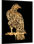 Emblem for a Standard in the form of a calligraphic falcon on a perch. Delhi, India , 17th century A.D. by Unknown