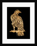 Emblem for a Standard in the form of a calligraphic falcon on a perch. Delhi, India , 17th century A.D. by Unknown