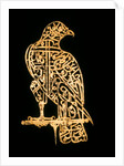 Emblem for a Standard in the form of a calligraphic falcon on a perch. Delhi, India , 17th century A.D. by Unknown