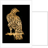 Emblem for a Standard in the form of a calligraphic falcon on a perch. Delhi, India , 17th century A.D. by Unknown