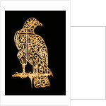 Emblem for a Standard in the form of a calligraphic falcon on a perch. Delhi, India , 17th century A.D. by Unknown