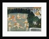 Wrestlers watched by a Prince by Unknown