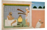 Raja Balwat Singh performing Puja by Nainsukh