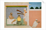 Raja Balwat Singh performing Puja by Nainsukh