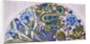 Dish design with Persian foliage, snake and lion by William De Morgan